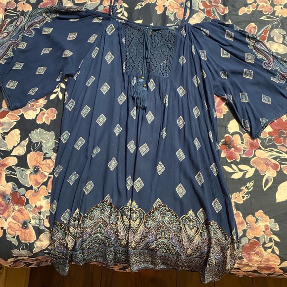 Mini Navy Blue Dress
